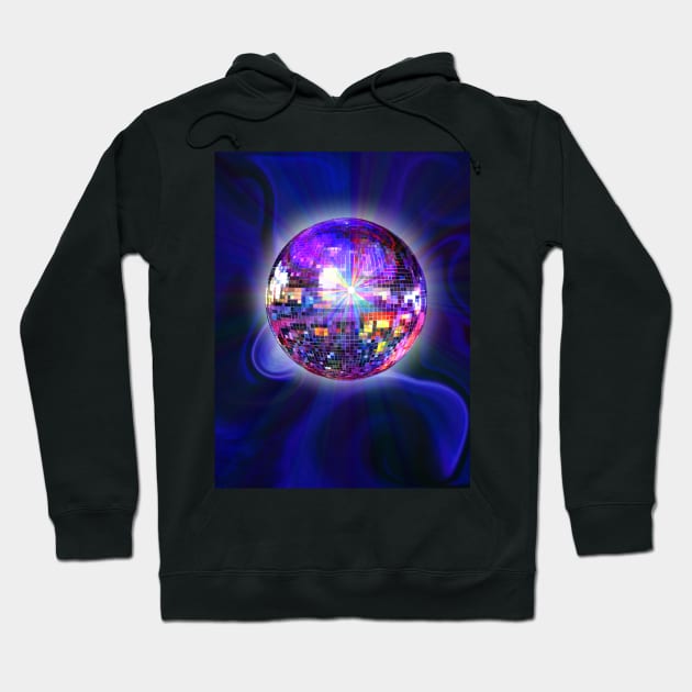 Disco Sparkling Planet of the Universe Hoodie by Art by Deborah Camp